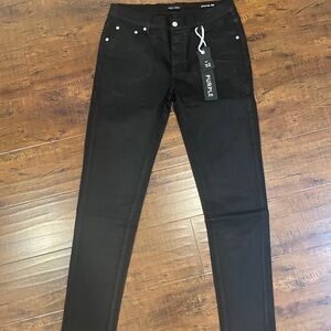 Purple Men's Black Skinny Jeans